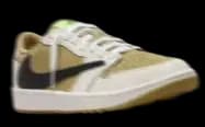 travis scoot x air jordan 1 low og golf neutral olive