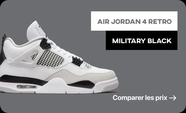 Card Slider Comparator Air Jordan 4 Retro Military Black