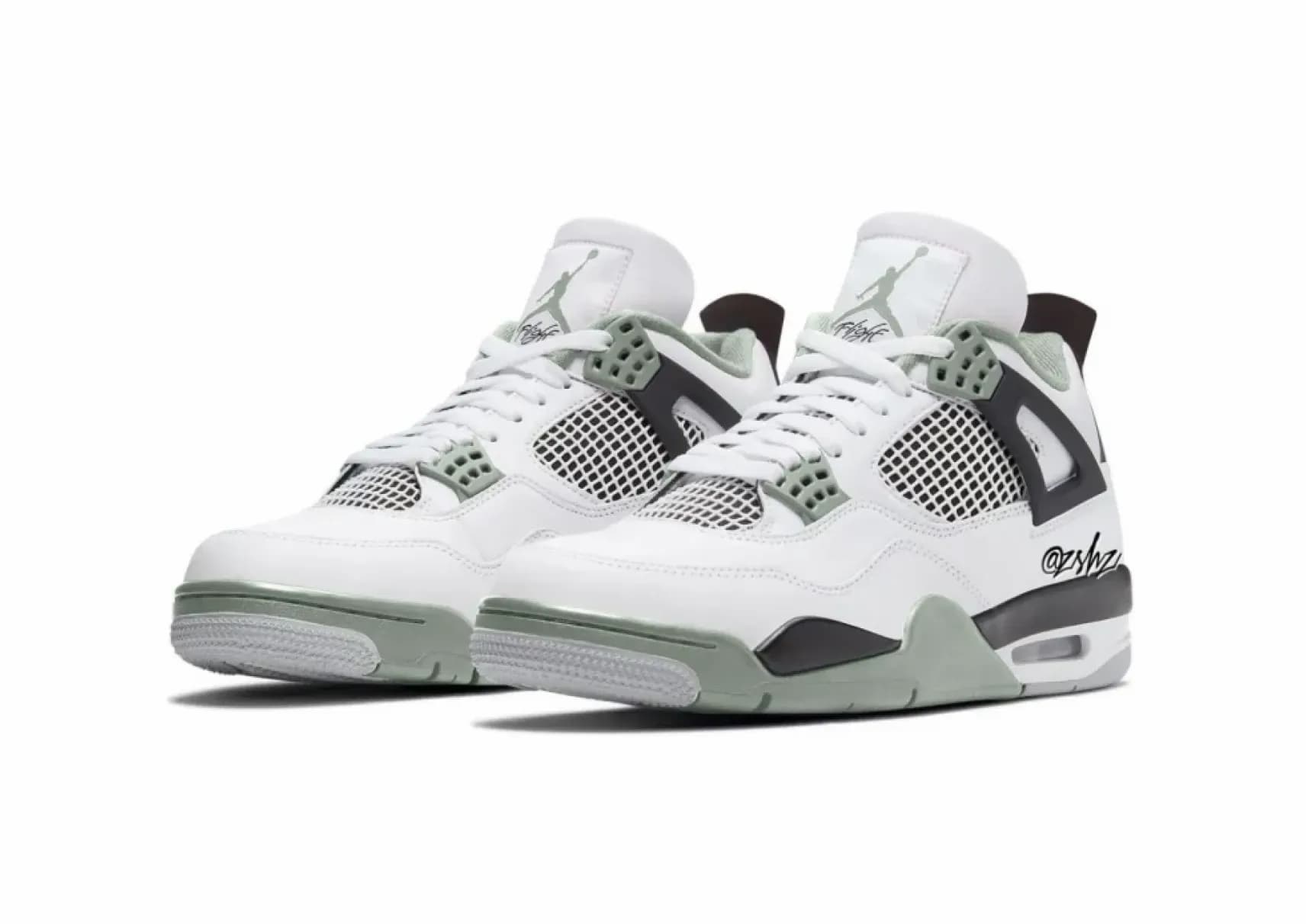 air jordan 4 retro wmns seafoam aq9129-103