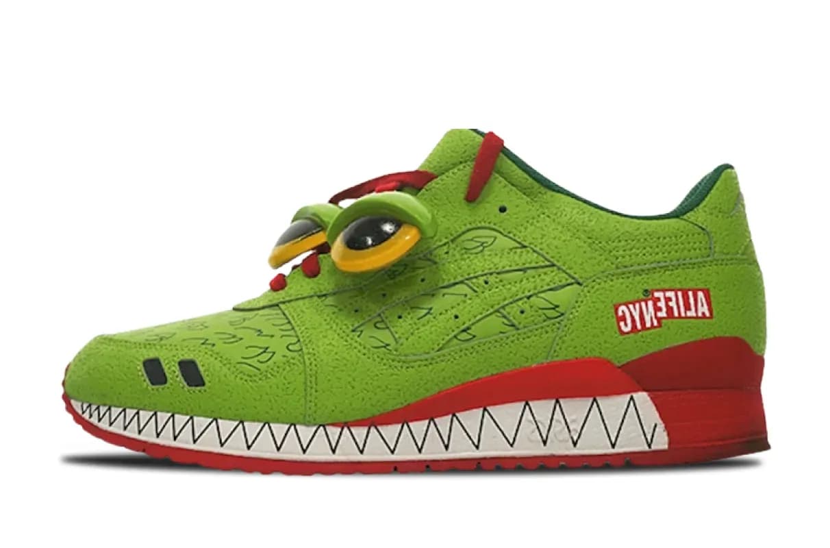 alife asics gel lyte 3 green monster HJ72F-85