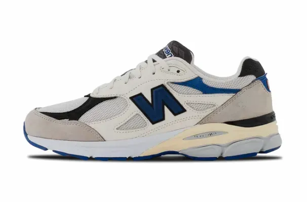 New Balance 990V3 Made In USA Cream Blue M990WB3