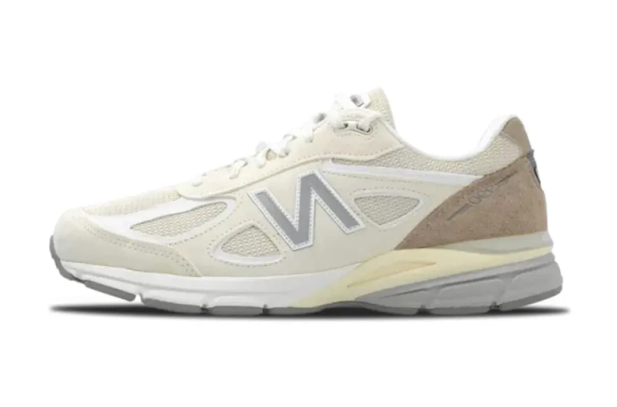 New Balance 990v4 Made in USA Cream U990TE4