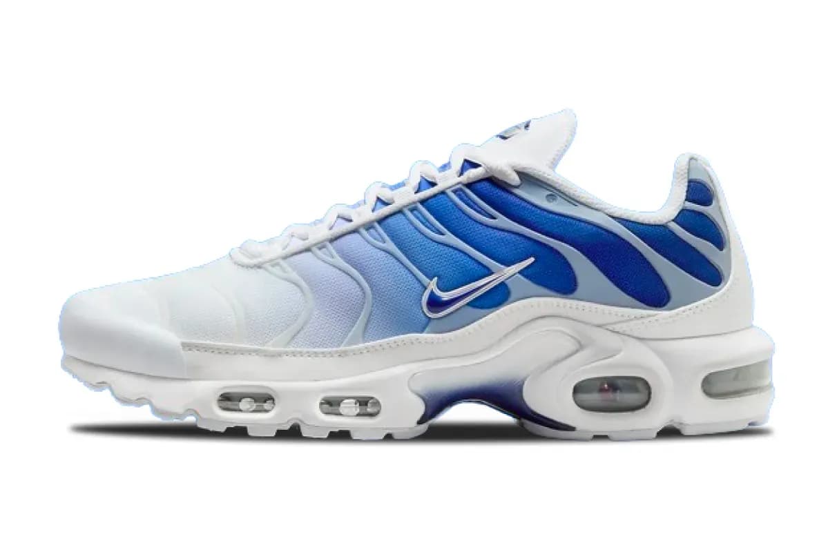 nike air max plus blue fade fz4345-100