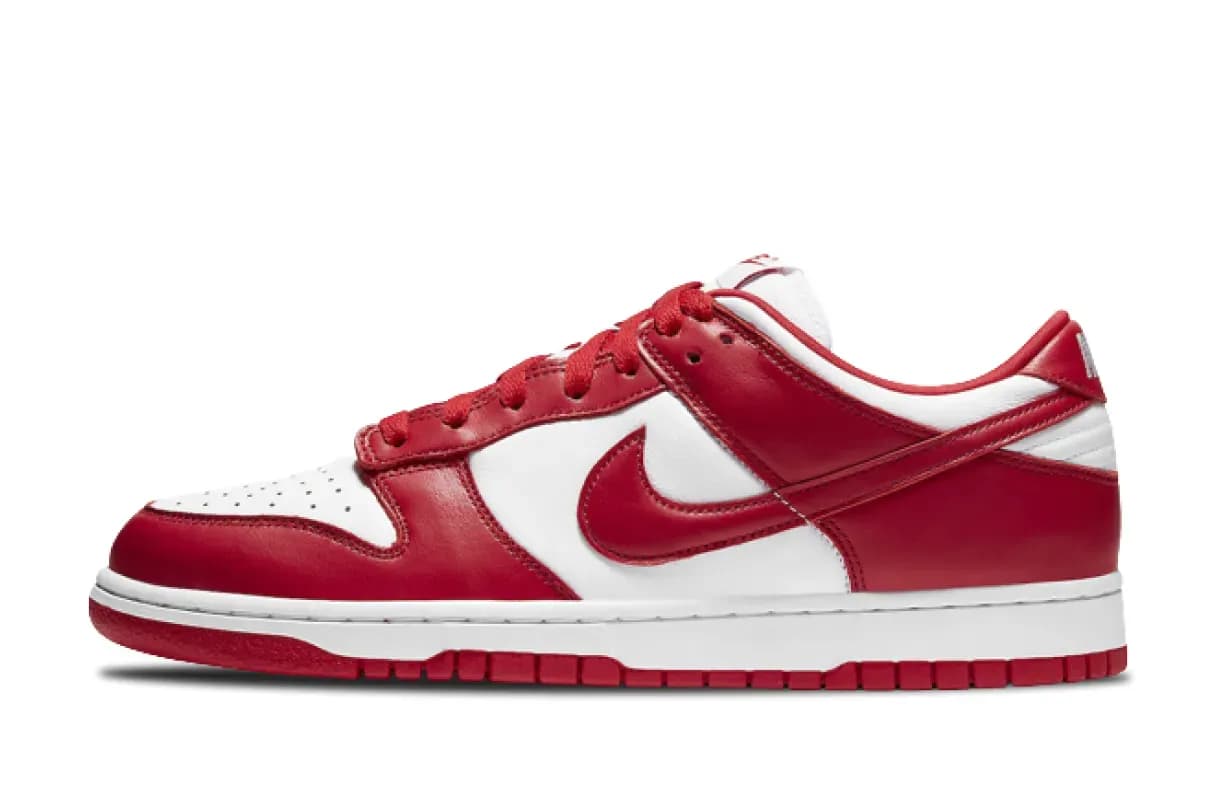 nike dunk low university red CU1727-100
