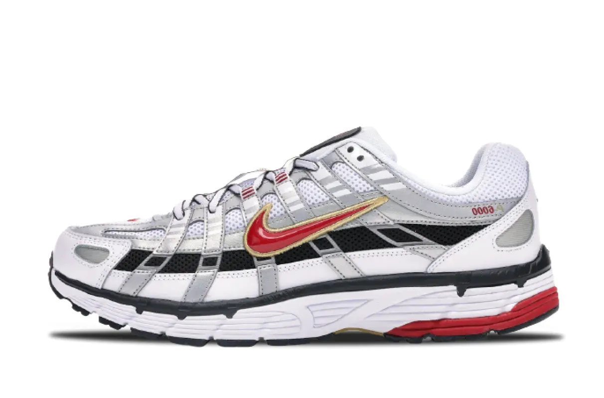 nike p-6000 white gold red BV1021-101