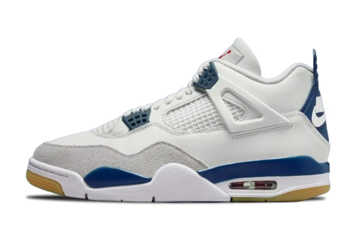 nike sb air jordan 4 sp white navy