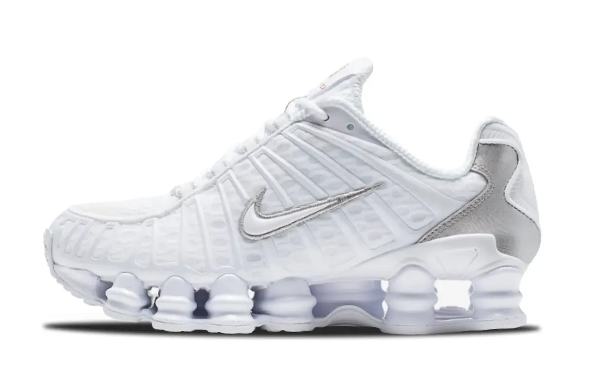 nike shox tl wmns white silver metallic AR3566-100
