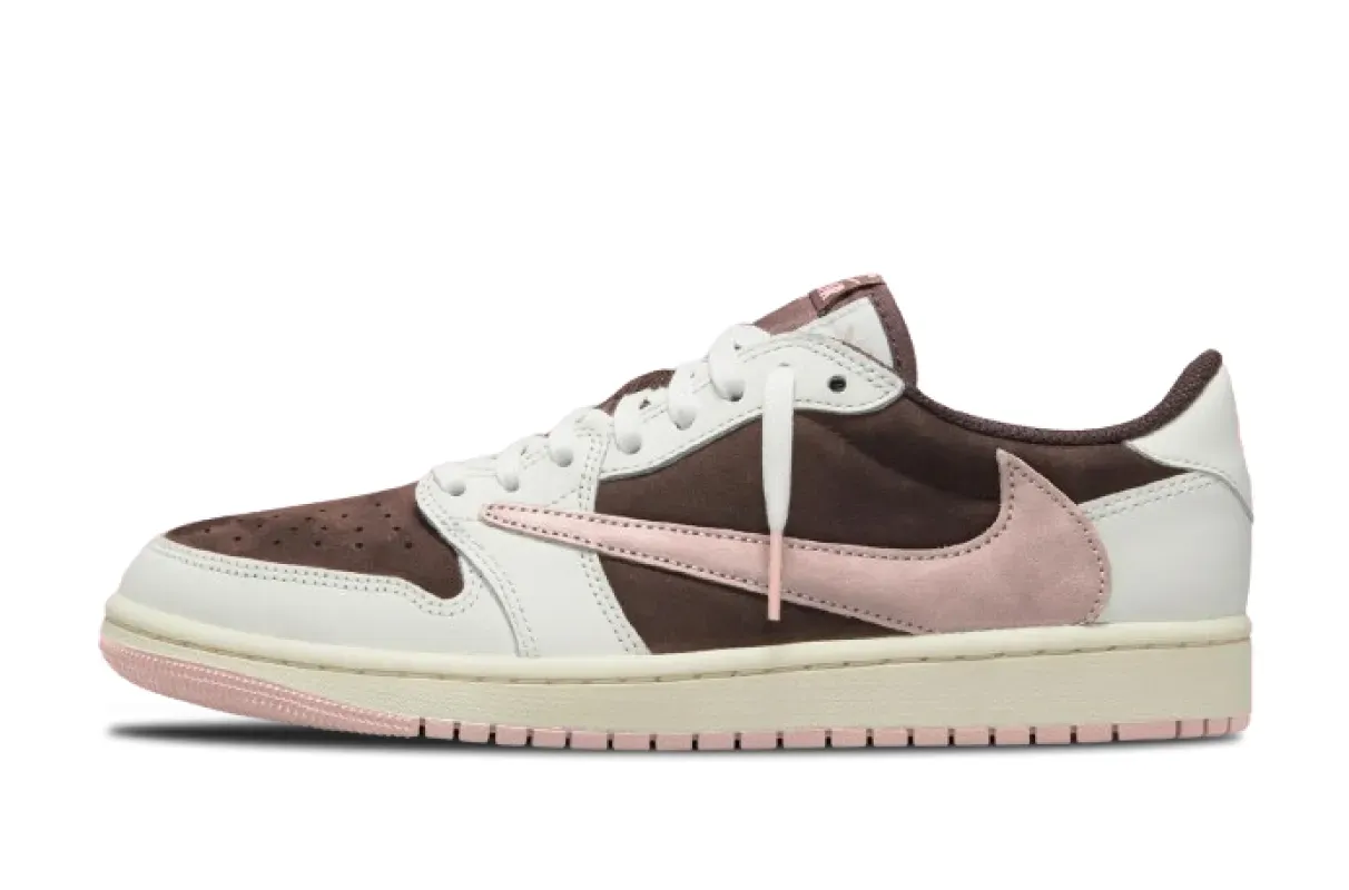 travis scott air jordan 1 low og shy pink dm7866-106