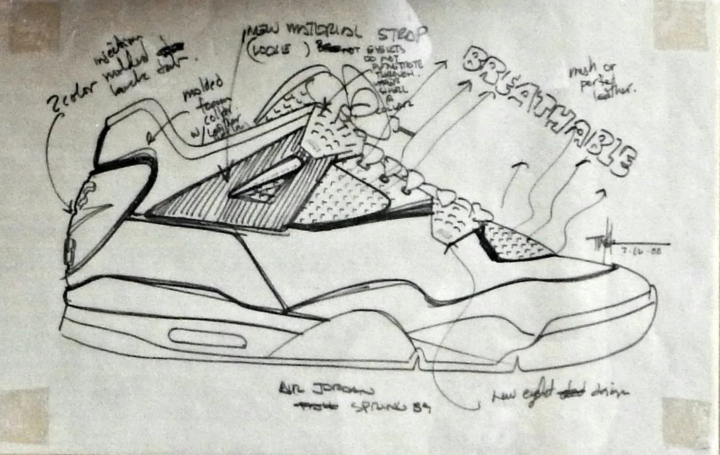 croquis air jordan 4