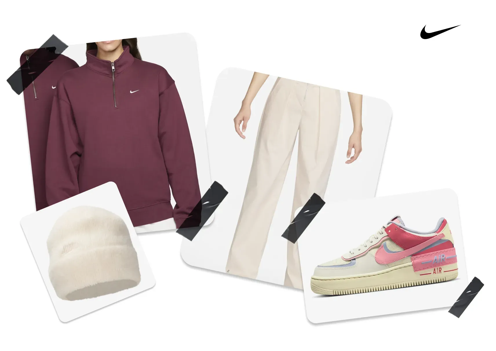 essentiel sportswear chic nike air force 1 shadow
