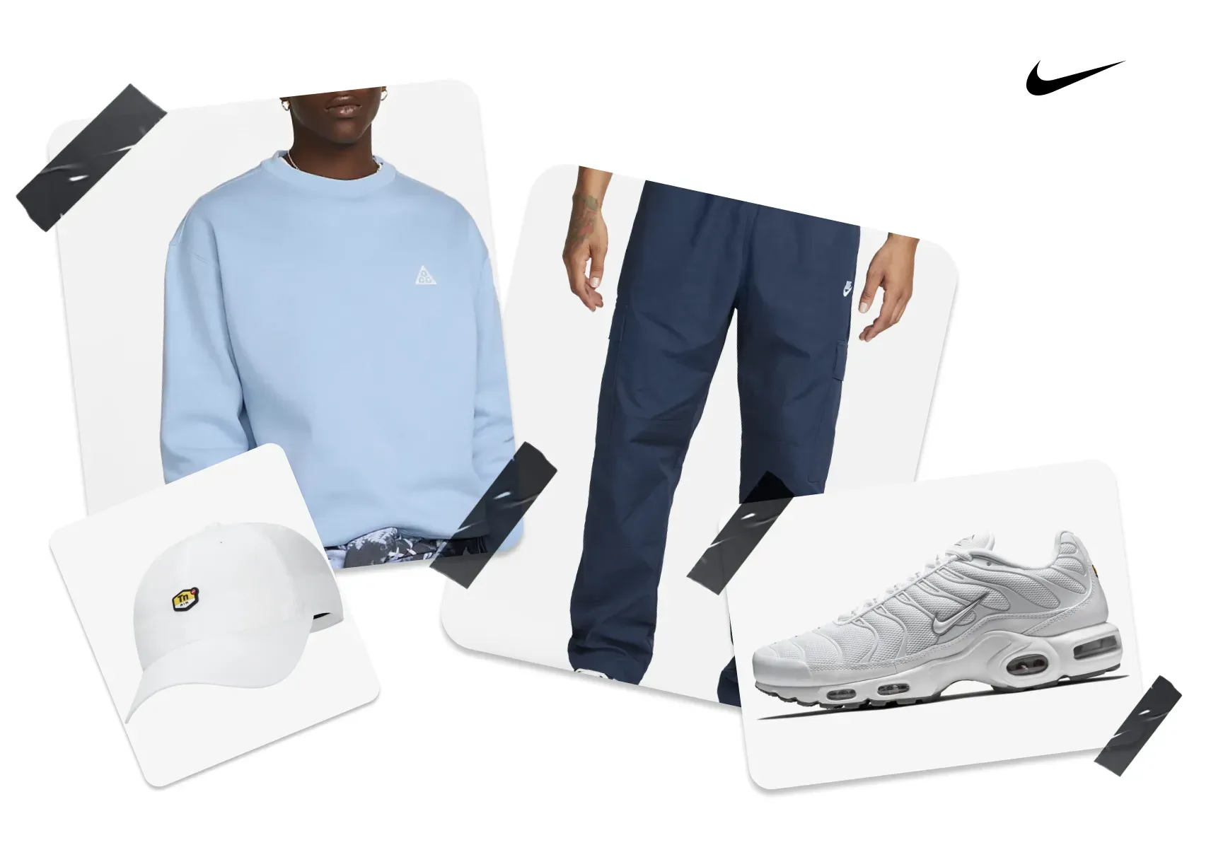 essentiel streetwear nike air max plus white