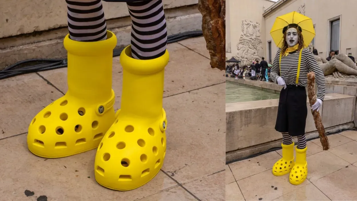 Crocs MSCHF Big Yellow Boot 