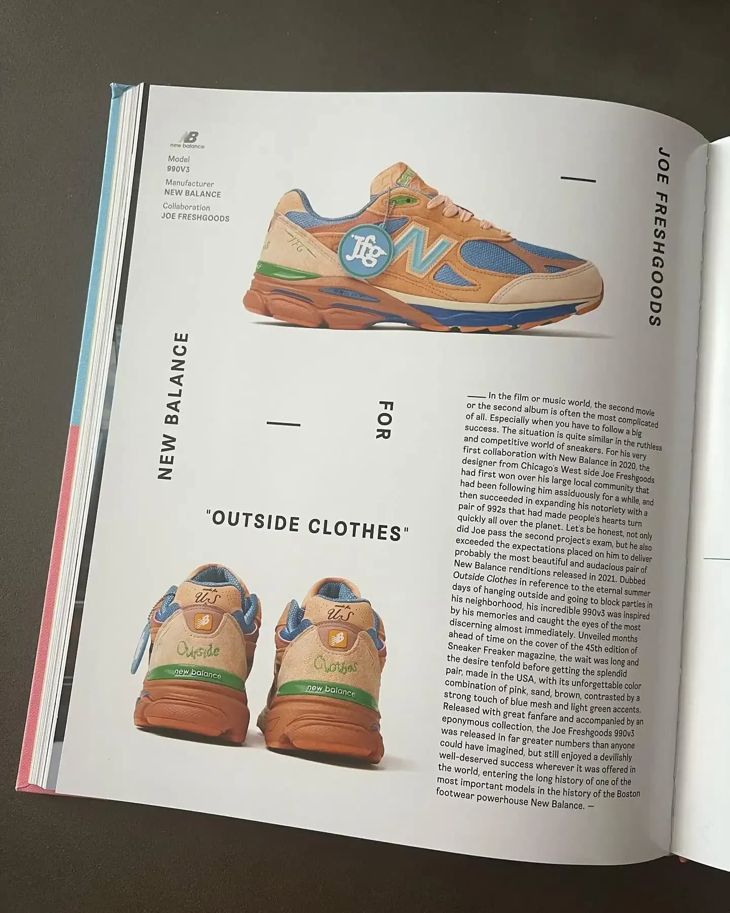 joe freshgoods new balance 990V3 outside clothes