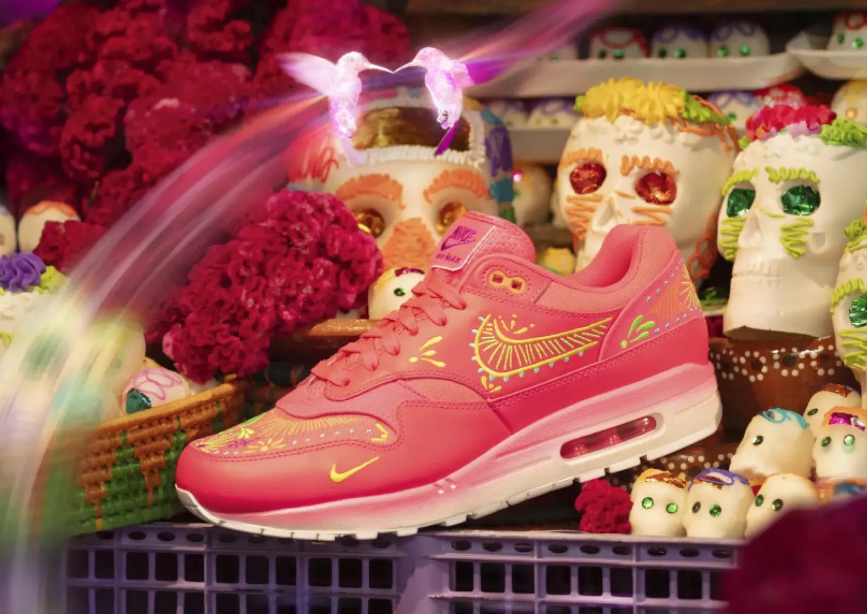 large visual nike celebre el dia de los muertos 2023