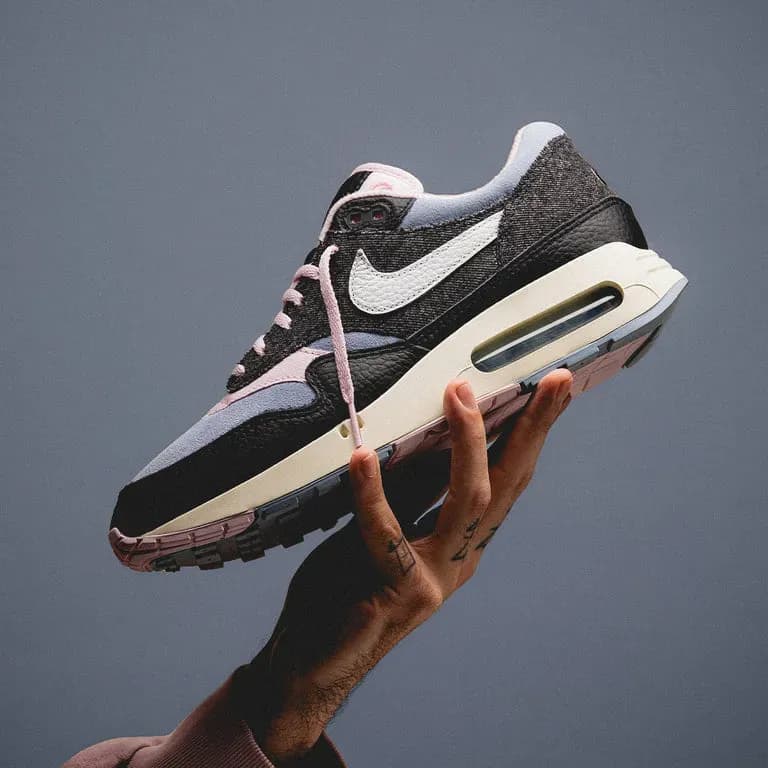 nike air max 1 86 black denim FB9647-001