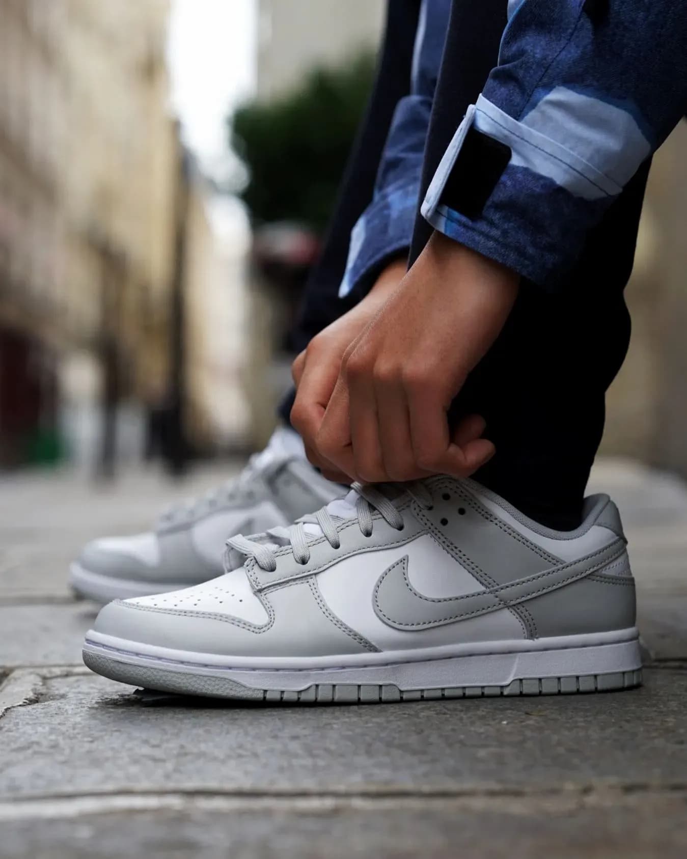 nike dunk low grey fog