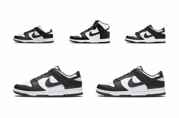 Nike Dunks Low White Black Pack