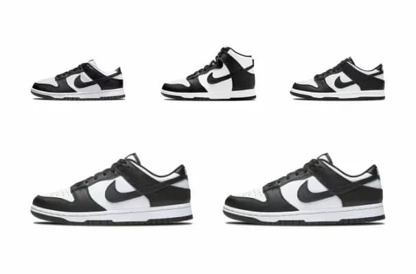 Nike Dunks Low White Black Pack