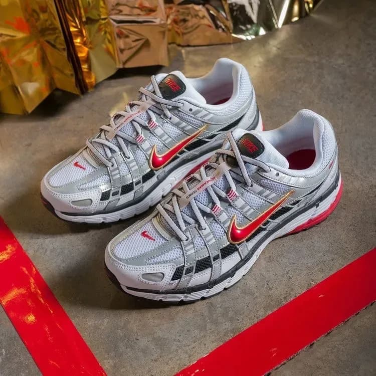 nike p-6000 white gold red BV1021-101
