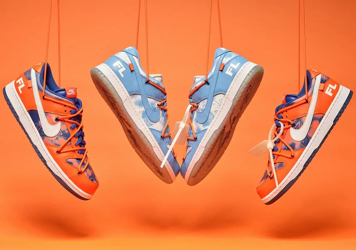 Off-White x Futura x Nike Dunk Low Sotheby's vente aux enchères