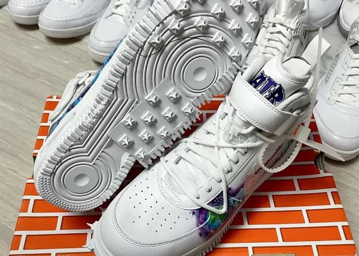 Nike air force deals 1 mid argent