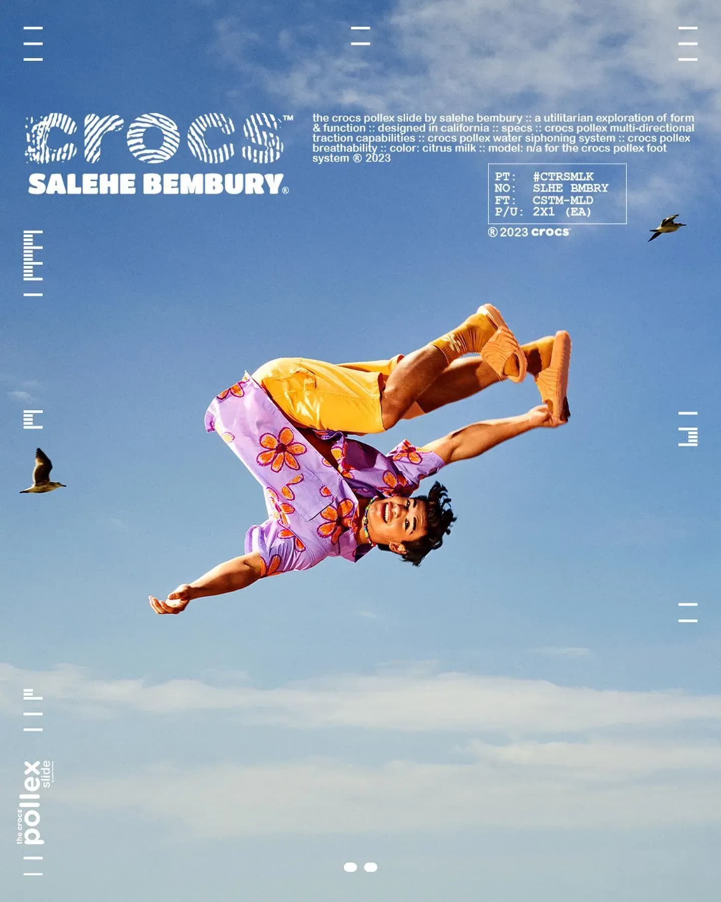 salehe bembury crocs pollex slide citrus milk