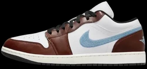 image de Air Jordan 1 Low Se Brown Blue Grey FQ7832 142