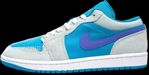 image de Air Jordan 1 Low SE GS Aquatone DX4374-300