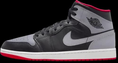 image de Air Jordan 1 Mid Black Grey Red DQ8426-006