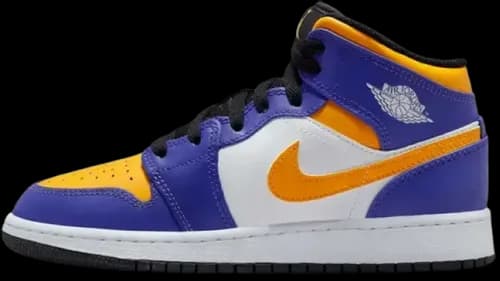 image de Air Jordan 1 Mid GS Lakers DQ8423-517
