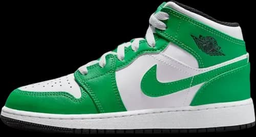 image de Air Jordan 1 Mid GS Lucky Green DQ8423-301