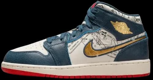 image de Air Jordan 1 Mid Gs Take Flight Fn1353 400