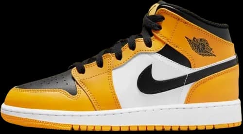 image de Air Jordan 1 Mid GS Yellow Black 554725-701