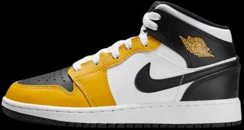 image de Air Jordan 1 Mid GS Yellow Ochre DQ8423-701