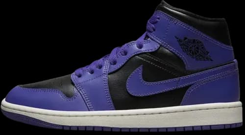 image de Air Jordan 1 Mid Purple Black BQ6472-051