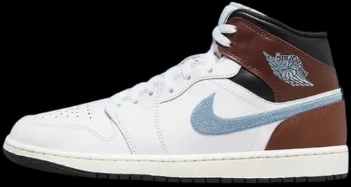 image de Air Jordan 1 Mid Se Brown Blue Grey FQ7831 142