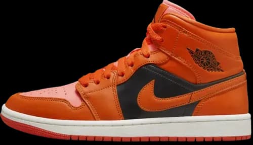 image de Air Jordan 1 Mid SE WMNS Orange Black DM3381-600