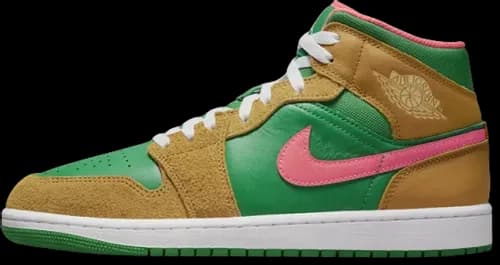 image de Air Jordan 1 Mid Wheat Watermelon DX4332-700