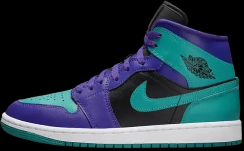 image de Air Jordan 1 Mid WMNS Black Grape BQ6472-502