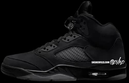 New all black jordan 5s clearance