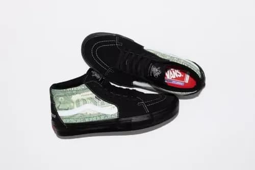 image de Supreme Vans Money Skate Grosso Mid Black