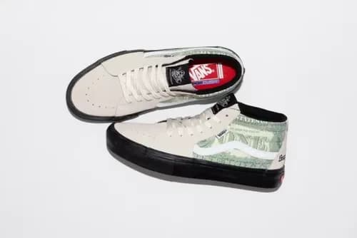 image de Supreme Vans Money Skate Grosso Mid White
