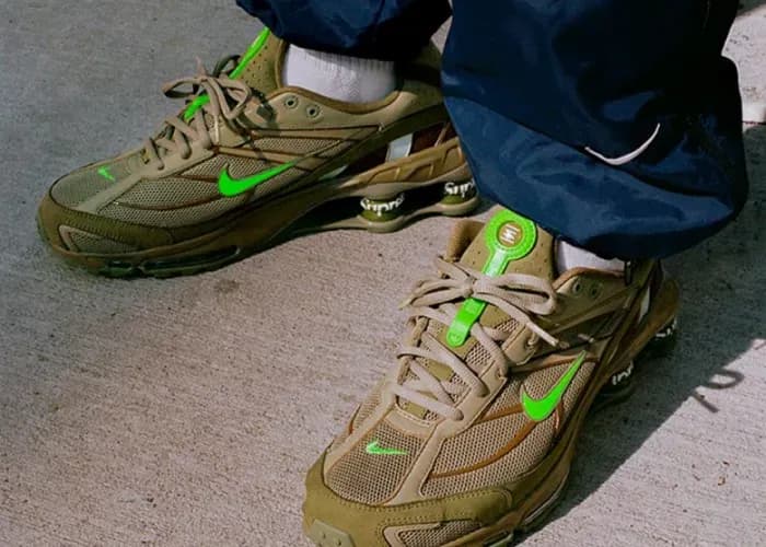 Nike shox femme verte on sale