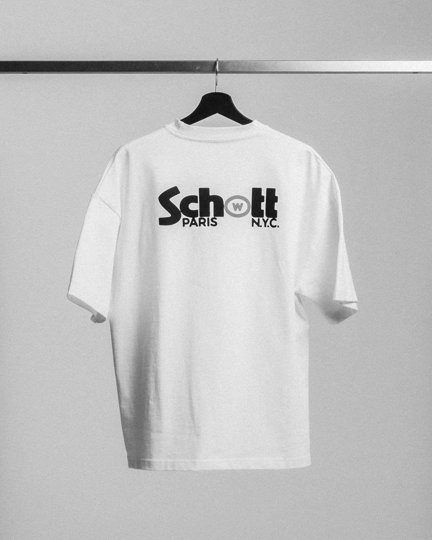 wethenew schott collaboration teeshirts co-brandées