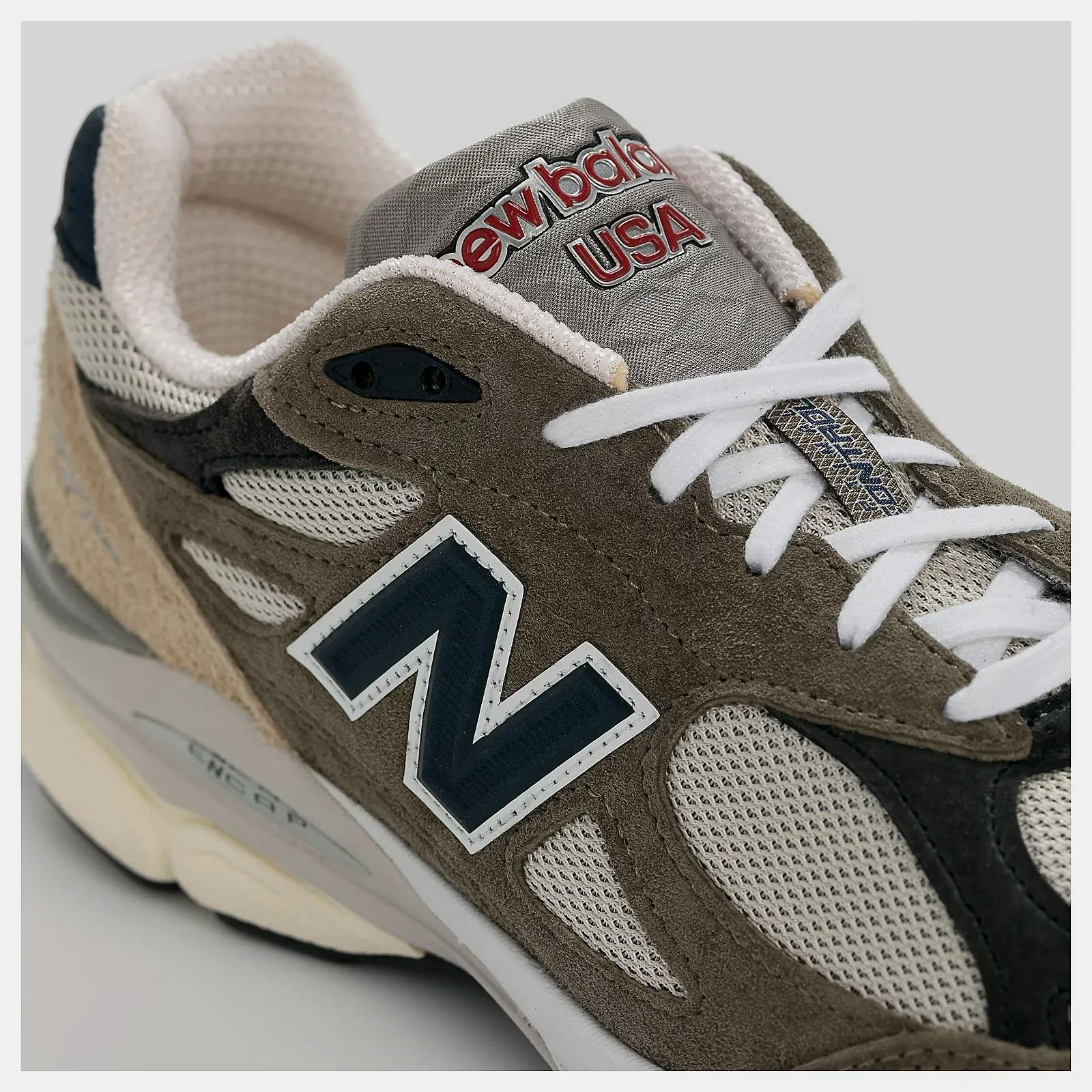 New Balance 990V3 Made In USA Green Cream M990TO3