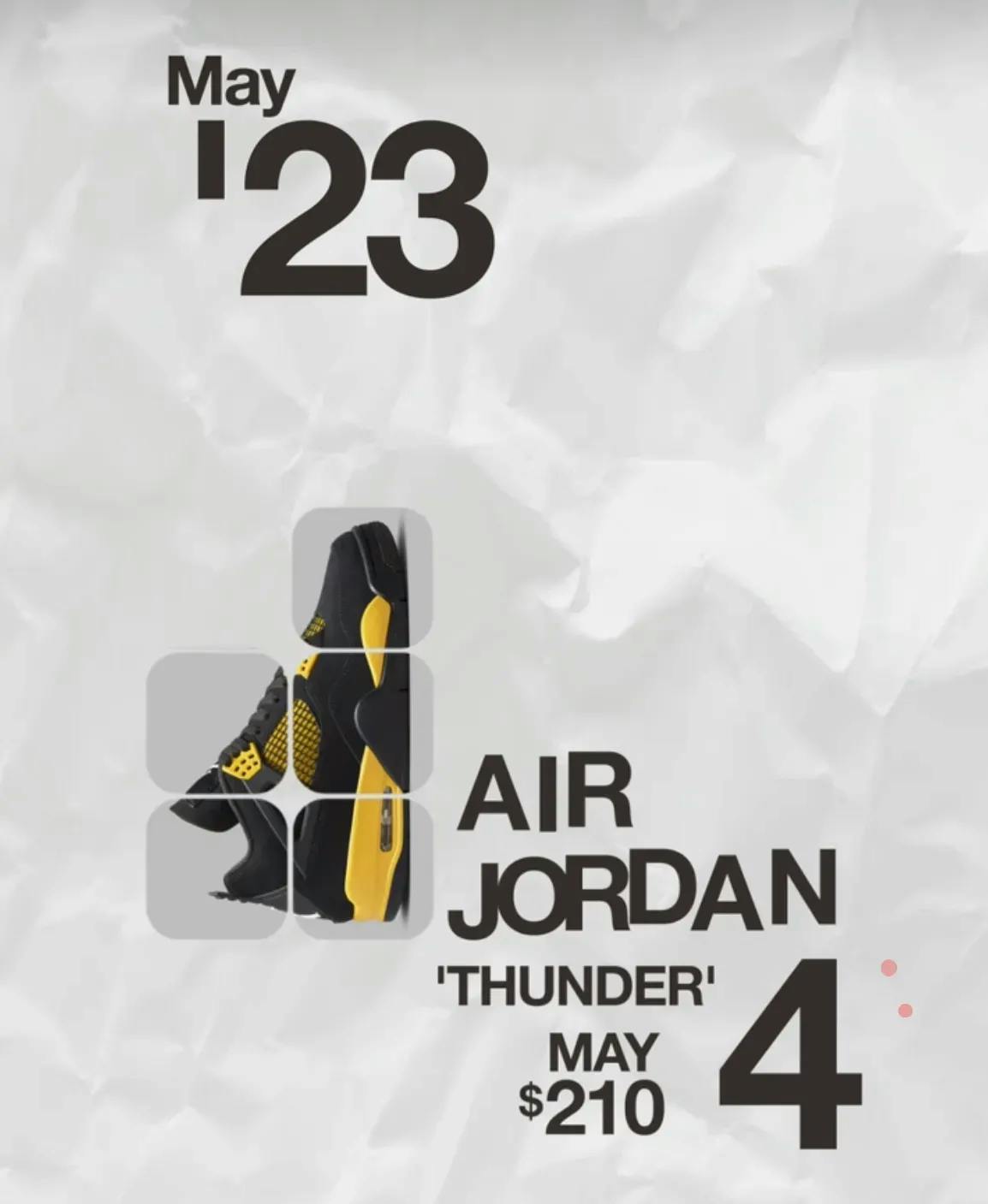 air jordan 4 thunder DH6927-017