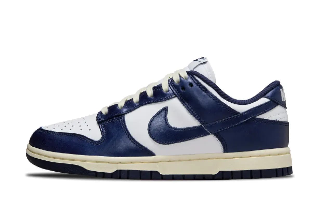 nike dunk low wmns vintage navy FN7197-100