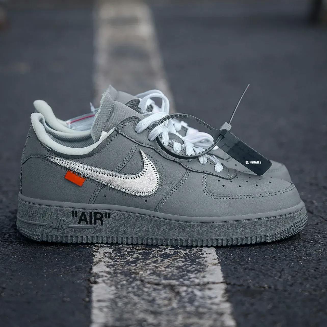 Off White Nike Air Force 1 Low Ghost Grey Paris 2023