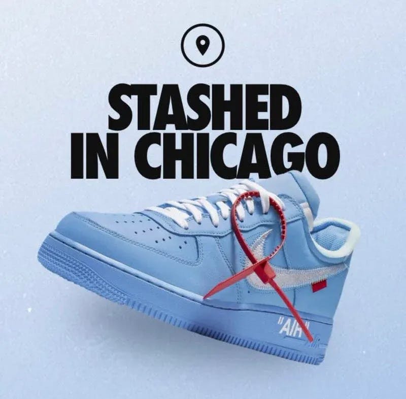 off white nike air force 1 low university blue chicago